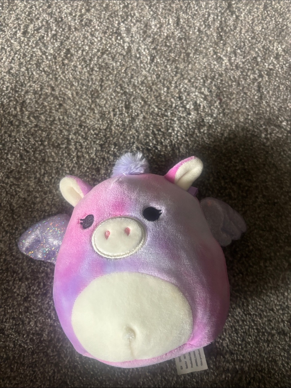 Ty Pink and Purple Unicorn Plush Backpack Accessory